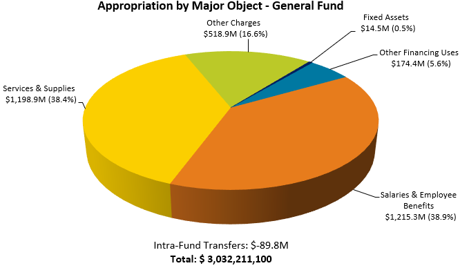 Appropriation by Major Object -- General Fund