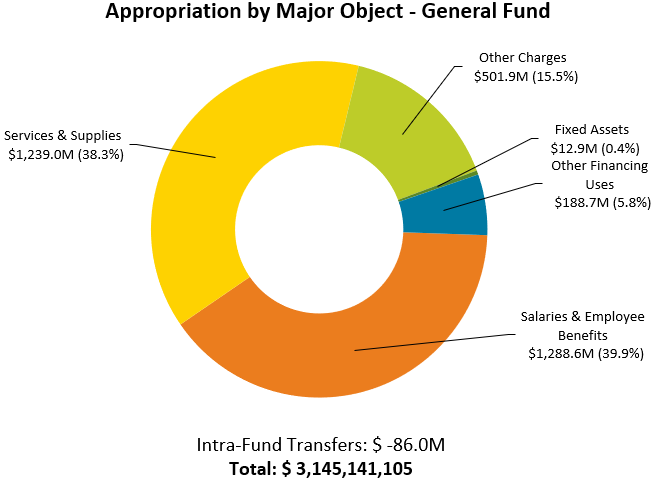 Appropriation by Major Object -- General Fund